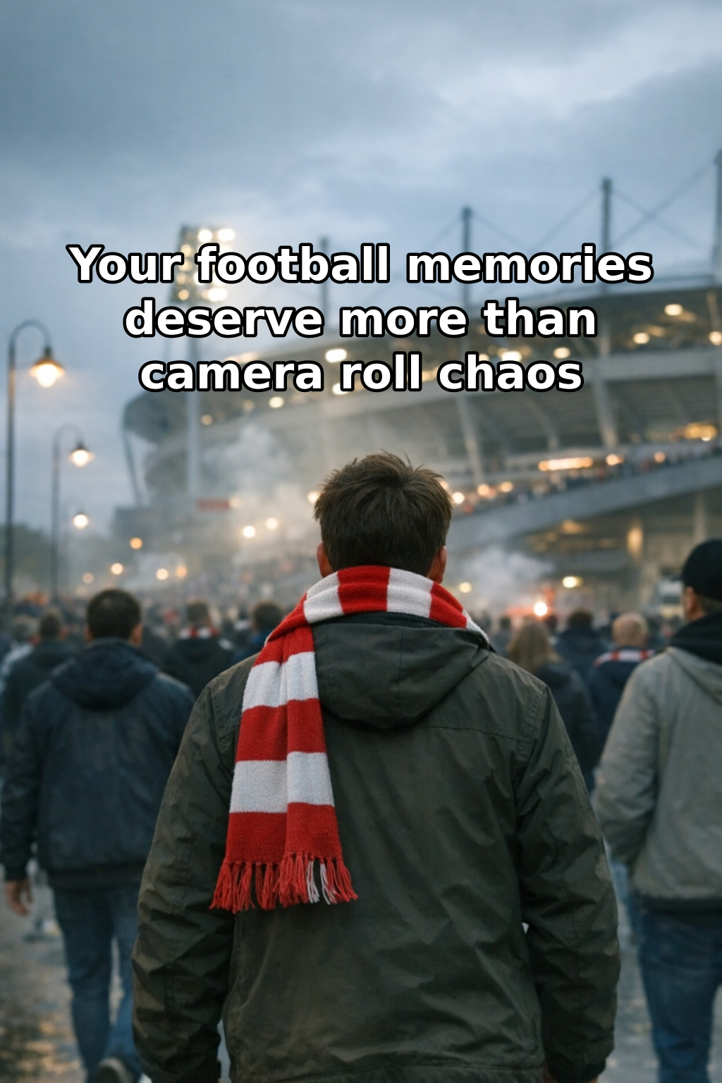 Fans in stadium atmosphere